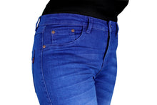 Load image into Gallery viewer, Women's All Season All Purpose Super Stretch Skinny-Fit Button Closure Denim Jeggings (Mid Blue)