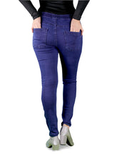 Load image into Gallery viewer, Women's Super Stretchy Skinny Fit Pull-On Closure Denim Jeggings (Dark Navy)