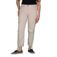Load image into Gallery viewer, Womens Stretched Capri Long pants with Cargo pockets