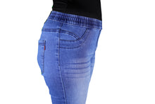 Load image into Gallery viewer, Women's Super Stretch Skinny Fit Pull-On Closure Denim Jeggings (Medium Blue)