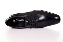 Load image into Gallery viewer, MEN'S GENUINE LEATHER DERBY FORMAL BLACK DRESS SHOES BY ENAAF #YS06BLK