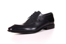 Load image into Gallery viewer, MEN'S GENUINE LEATHER DERBY FORMAL BLACK DRESS SHOES BY ENAAF #YS06BLK