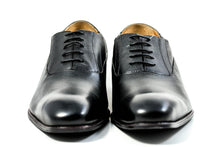 Load image into Gallery viewer, MEN'S GENUINE LEATHER OXFORD FORMAL BLACK DRESS SHOES BY ENAAF #CLGS22BLK