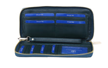 Load image into Gallery viewer, Olive Green Genuine Leather Soft and Slim Wallet/Purse by ENAAF