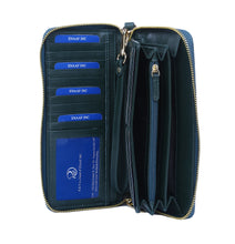 Load image into Gallery viewer, Olive Green Genuine Leather Soft and Slim Wallet/Purse by ENAAF