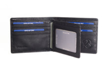 Load image into Gallery viewer, Black Genuine Leather Soft and Slim Wallet by ENAAF.