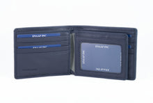 Load image into Gallery viewer, Dark Blue Genuine Leather Soft and Slim Wallet by ENAAF.