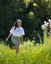 Load image into Gallery viewer, Womens Olive Green Stretched Bermuda Relaxed- fit Short Pants.