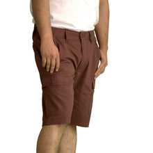 Load image into Gallery viewer, Men's Knee Touching Classic Cargo Short Pants (Brown)