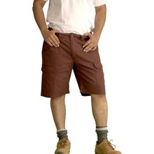 Load image into Gallery viewer, Men's Knee Touching Classic Cargo Short Pants (Brown)