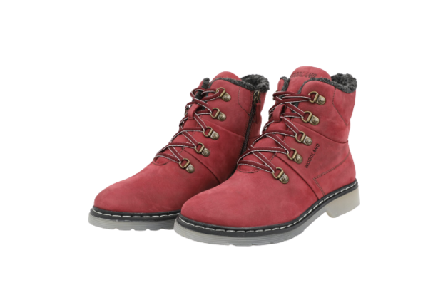 Women's Leather Boots (#3133118_Port Red) – Woodland Canada