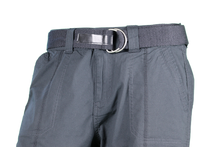 Load image into Gallery viewer, Womens Black Stretched Bermuda Relaxed- fit Short Pants