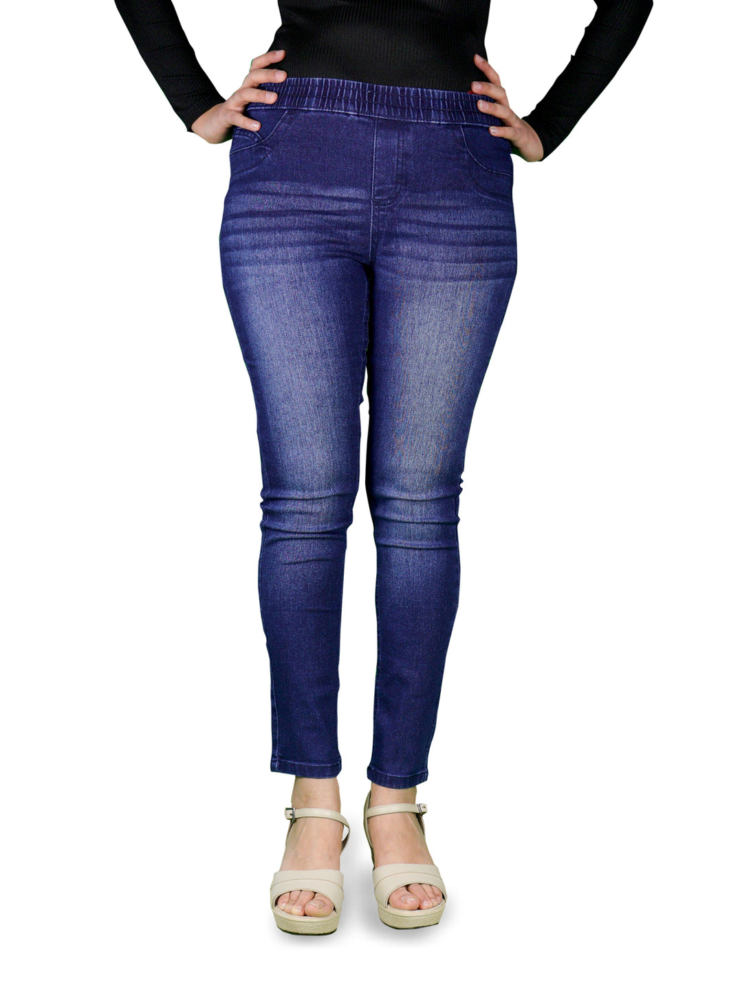 Buy Xpose Women Blue Check Skinny Fit High Rise Checked Treggings online