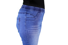 Load image into Gallery viewer, Women&#39;s Super Stretch Skinny Fit Pull-On Closure Denim Jeggings (Medium Blue)
