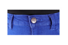 Load image into Gallery viewer, Women&#39;s All Season All Purpose Super Stretch Skinny-Fit Button Closure Denim Jeggings (Royal Blue)
