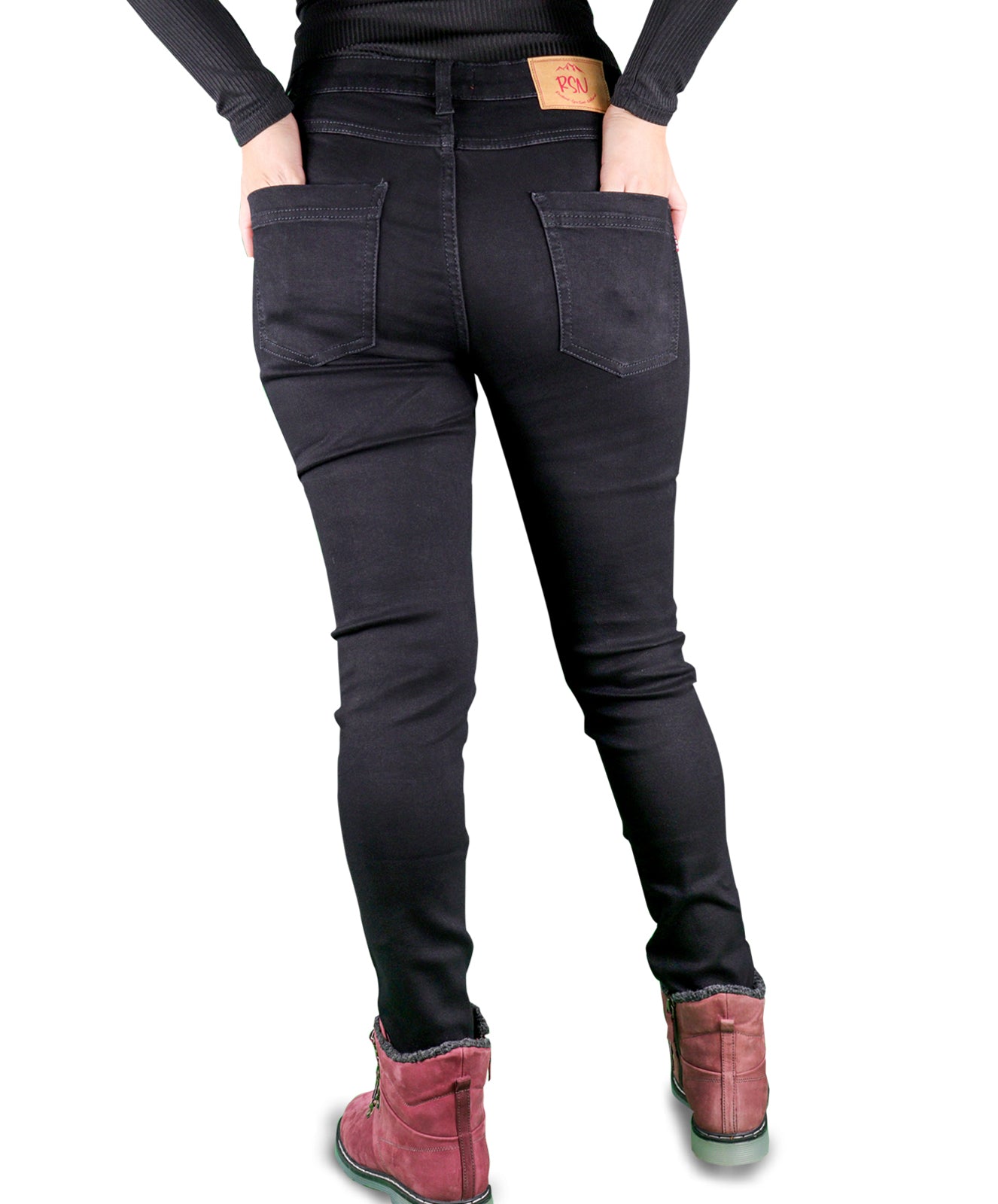 Buy online Black Cotton Jeggings from Jeans & jeggings for Women
