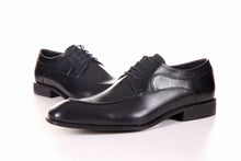 Load image into Gallery viewer, MEN&#39;S GENUINE LEATHER DERBY FORMAL BLACK DRESS SHOES BY ENAAF #YS06BLK
