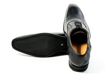 Load image into Gallery viewer, MEN&#39;S GENUINE LEATHER OXFORD FORMAL BLACK DRESS SHOES BY ENAAF #CLGS22BLK

