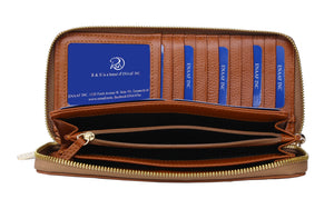 Brown Genuine Leather Soft and Slim Wallet/Purse by ENAAF
