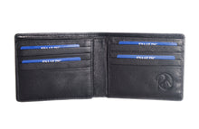Load image into Gallery viewer, Black Genuine Leather Soft and Slim Wallet by ENAAF.
