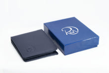 Load image into Gallery viewer, Dark Blue Genuine Leather Soft and Slim Wallet by ENAAF.
