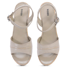 Load image into Gallery viewer, Women’s Block Heel Summer Trendy Sandals #1460 (Beige)
