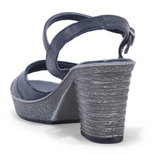 Load image into Gallery viewer, Women’s Block Heel Summer Trendy Sandals #1460 (Blue)
