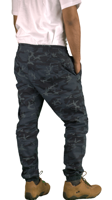 Men s Stretch Navy Camo Joggers Pants