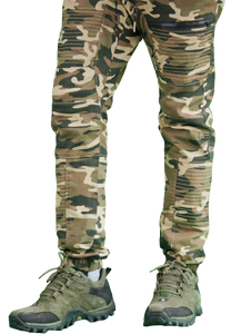 Men’s Stretch Green Camo Joggers Pants