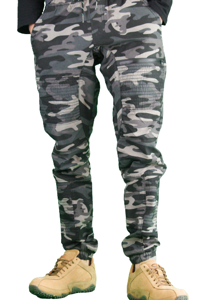 Men s Stretch Black Camo Joggers Pants XL