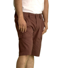 Load image into Gallery viewer, Men&#39;s Knee Touching Classic Cargo Short Pants (Brown)
