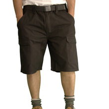 Load image into Gallery viewer, Men&#39;s Knee Touching Classic Cargo Short Pants (Black)
