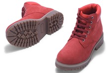 Load image into Gallery viewer, Women&#39;s Nubuck Leather Boots(#2249116_Port Red)
